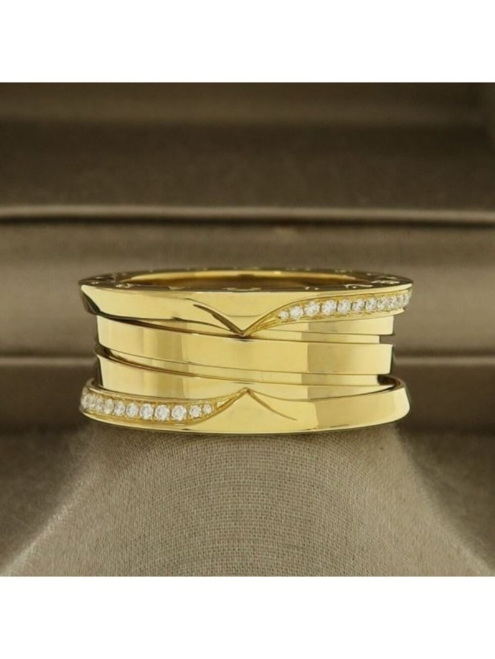 Bvlgari B-zero One Ring Band Edge Diamond 54